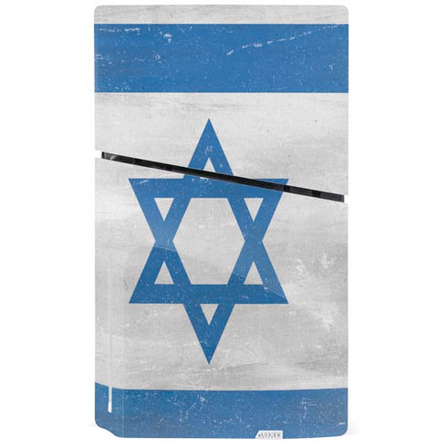 Israel Flag Distressed PS5 Slim Disk Console Skin